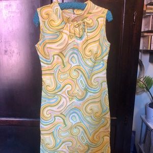 Vintage Pastel Shift Dress!